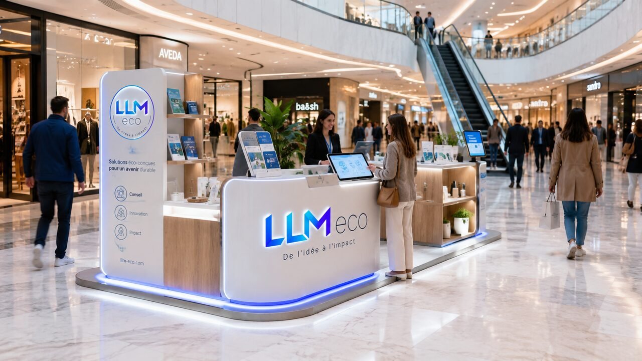 Intérieur de commerce aménagé par LLM Eco