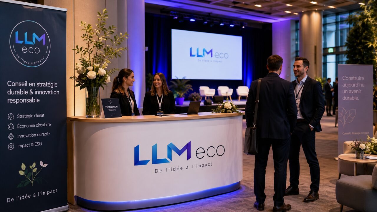 Lounge événementiel mis en lumière