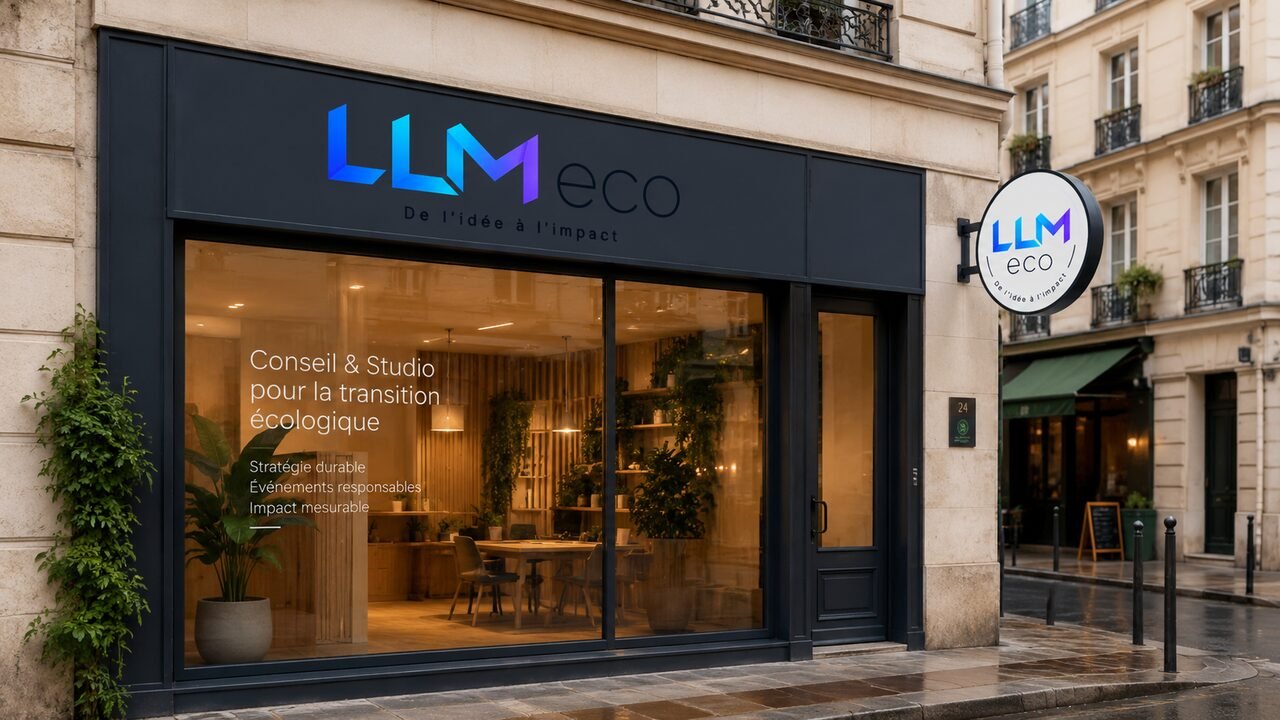 Vitrine de commerce habillée par LLM Eco