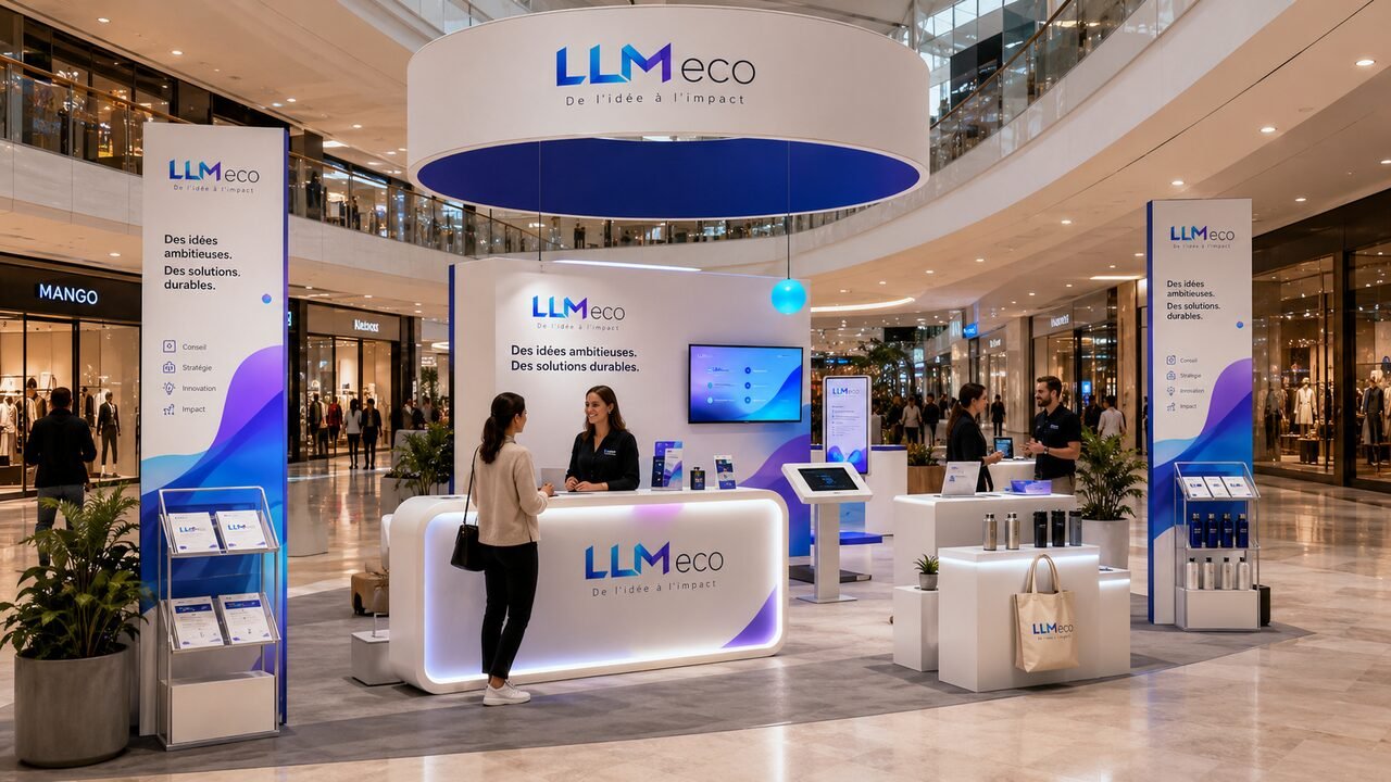 Espace de vente et écrans de marque
