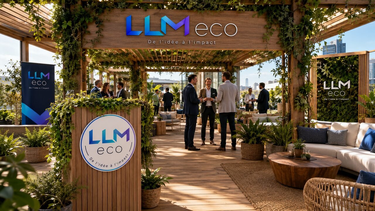 Stand événementiel conçu et monté par LLM Eco